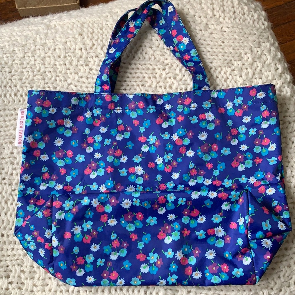 Adorable floral waterproof small tote bag by Rebecca Taylor